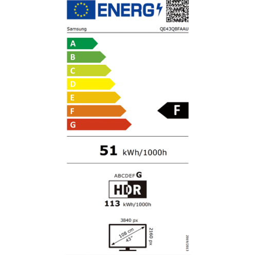 TV UHD  QE43Q8FAAUXXH QLED SMART AI